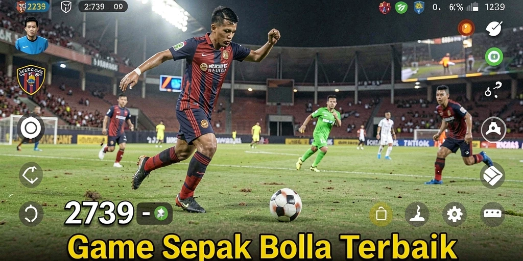 Tampilan gameplay menarik dari pertandingan sepak bola di 2739.