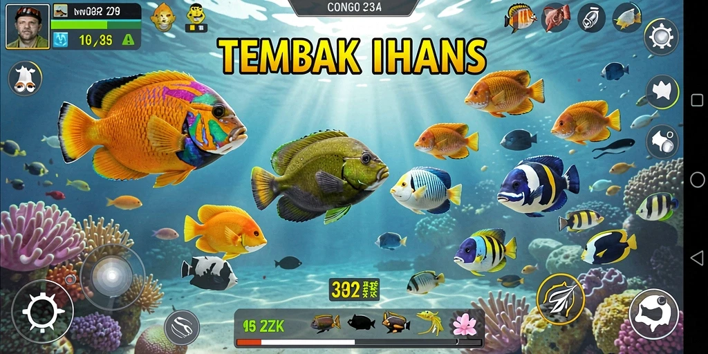 Gameplay seru Tembak Ikan di 33ZK dengan grafik menawan.