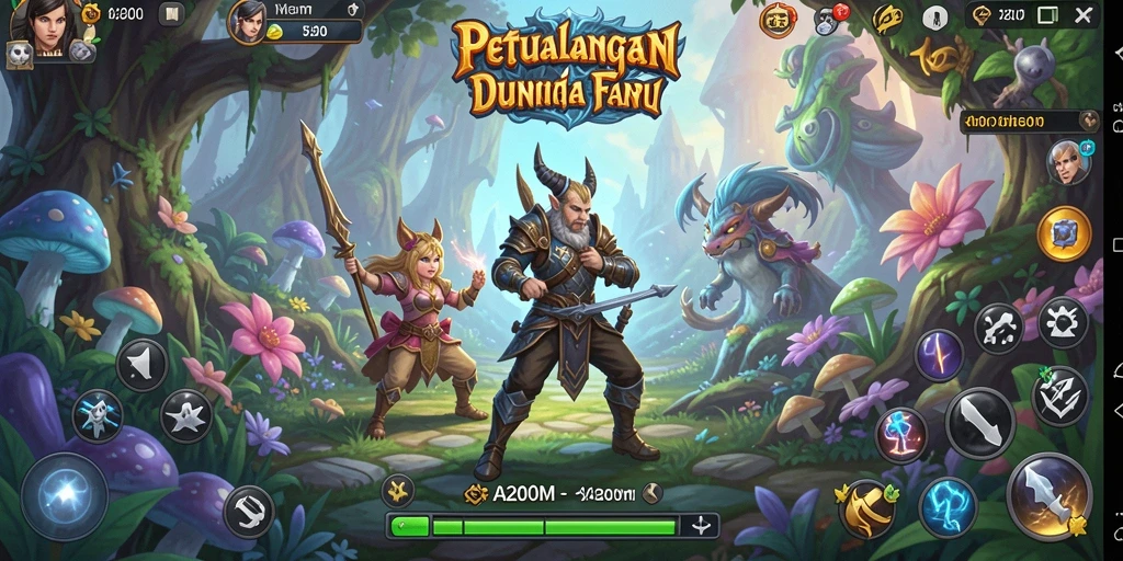 Tampilan gameplay A200M yang penuh aksi dan petualangan seru.