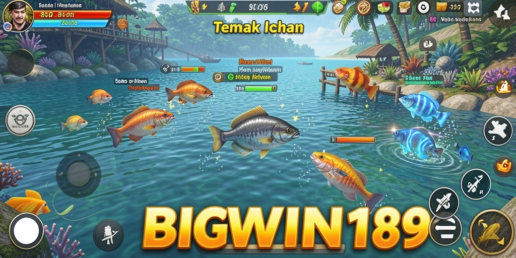 Tampilan gameplay menarik di BIGWIN189 saat menembak ikan.