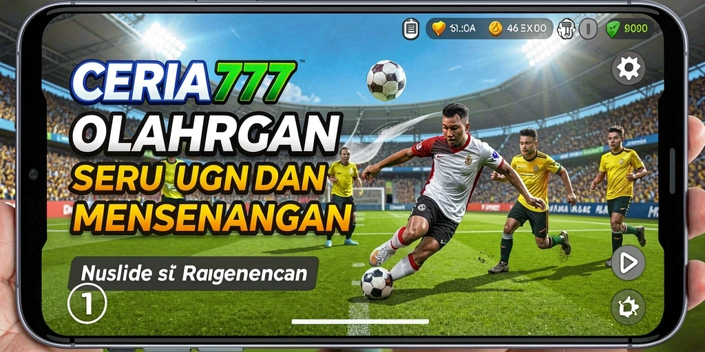 Tangkapan layar dari gameplay CERIA777 yang penuh aksi olahraga.