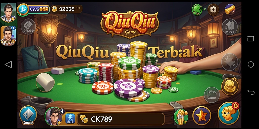Tampilan gameplay QiuQiu yang menarik dan interaktif.