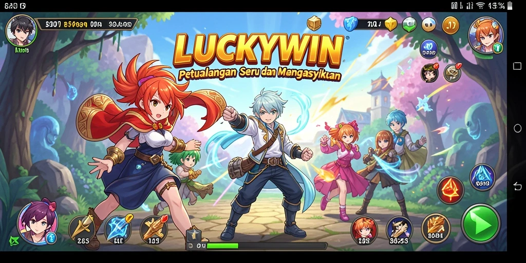 Beragam karakter Anime yang mengasyikkan dalam gameplay LUCKYWIN.