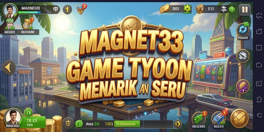 Tangkapan layar gameplay MAGNET33 yang menampilkan keseruan manajemen bisnis.