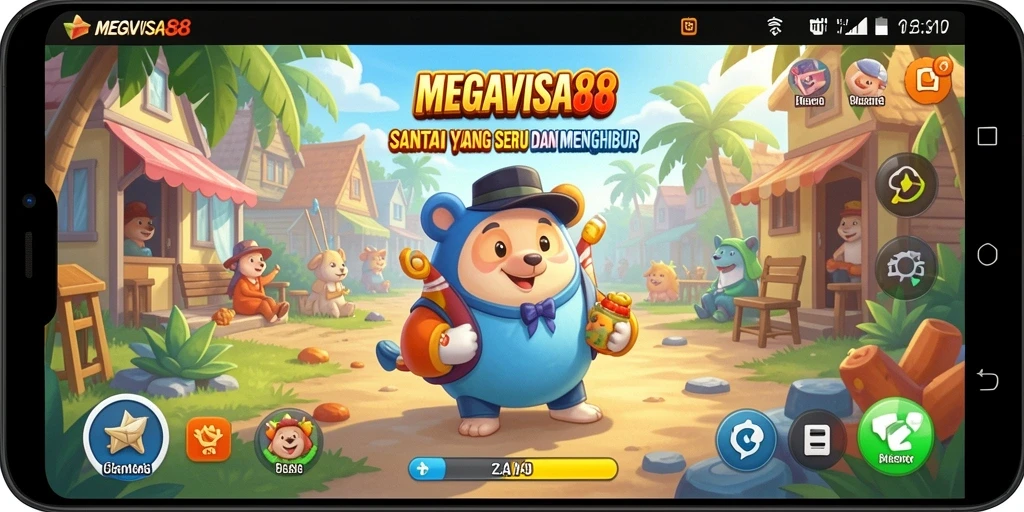 Screenshot gameplay MEGAVISA88 yang menarik dan penuh warna.