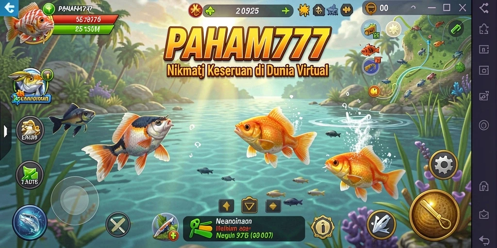 Tampilan menarik gameplay PAHAM777 dengan ikan yang beragam.
