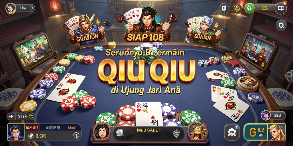 Screenshot gameplay QiuQiu yang penuh aksi di SIAP108.