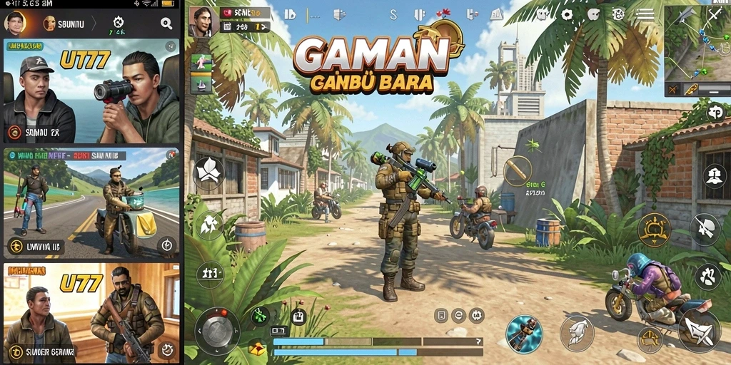 Screenshot UT77 menunjukkan gameplay yang seru dan interaktif.