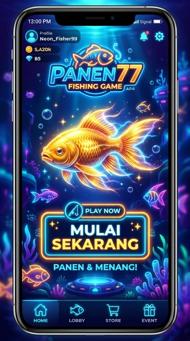 Menu kategori aplikasi di panen77.